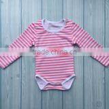 Autumn winter baby clothes rompers wholesale newborn baby cotton onesie striped long sleeve romper for baby girl