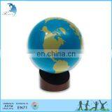 Preschool wooden educational globe toy chinese montessori teaching material