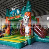 Colorful zoology theme inflatable combo for sale