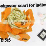 2016 Top Hot Sale Fashion Digital Print Polyester Turkish Chiffon Yarn Square Scarf Made in Factory Hot Sale Women Scarf thumbnail-2