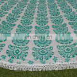 Indian Mandala Roundie Round 100% Cotton Round Beach Yoga Mat Table Cloth thumbnail-3