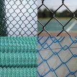 green galvanized pvc coated chain link fencing