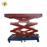 7LSJY Shandong SevenLift Mobile Adjustable Trailer Towable Hydraulic Scissor Penuematic Portable Lift Work Platform thumbnail-5