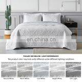 High Quality Beauty Designs African India Turkish Egyptian Double White 3Pcs Cooling Bedspread Set With Pillowcase thumbnail-3