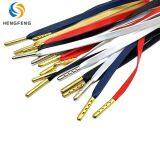 Premium Fashion Custom Colored Flat PU Leather Shoelace With Metal Tips For Men And Women thumbnail-4