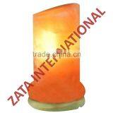 Himalayan Rock Top Cut Cylinder Salt Lamps W Round Bottom 6.25 x 4 x 4 Inches UL Approved 6 or 4.5 Feets Cord Bulb w Base
