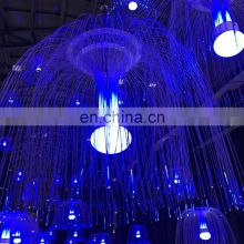 Christmas Preferred 12w 60cm fiber led jellyfish lamp hanging decorations
