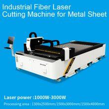 Guangzhou 3000w fiber laser cutting machine to cut steel, aluminum, brass, galvanized sheet