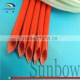 UL Approval Green Color Braided Fiberglass Sleeve Impregnated Silicone thumbnail-3