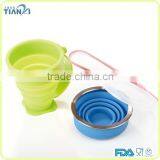 High Quality Cute Heat And Cold Resistant Silicone Water Cup With Handle thumbnail-1