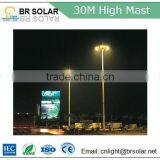 Round Tapered Square Hexagonal Octagonal High Mast Lighting With Raising and Lowering Device