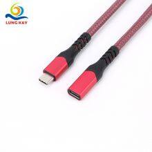 USB C to USB C 3.1 Gen 2 Cable 10ft, 10Gbps 100W(20V/5A) Power Delivery With E-Marker Chip 10Gbps Data Sync 4K@60Hz Video Output Compatible for Type-C Devices,Oculus Quest Link,Macbook (Black) thumbnail-3