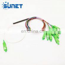 FTTH Optical PLC Splitter 1*8 Fiber Optic Splitter Mini Type Single Mode Steel Tube With APC Connector thumbnail-5