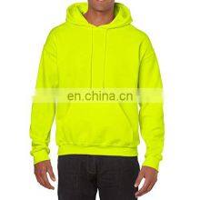 Neon Green Pullover Sports Hoodies Custom for Men and Women Sweatshirt Manufacturer With Printing or Embroidery Hoody Logo thumbnail-1