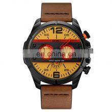 New Arrival Skmei 1846 Men Watch Design Leather Strap Waterproof 30 Meters Customized Logo Brand thumbnail-1