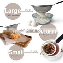 Set of 3 Stainless Steel Fine Mesh Strainers Graduated Sizes 3.38