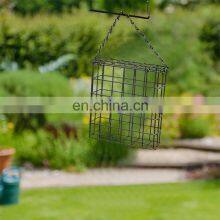 Suet Cakes Feeding Metal Square Bird Feeder With Hanging Chain thumbnail-5