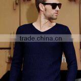 2015 New Arrivals Autumn Men's Clothing 100% Cashmere V Neck Sweater thumbnail-1