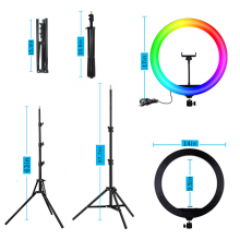 2023 New Style 12inch 360 Rotation Foldable Ring Light Selfie Ring Light for Mobile Ring Light Makeup thumbnail-5