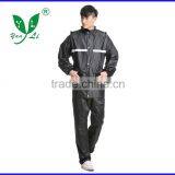 100% Water Proof Reflective Raincoat Hooded With Pants thumbnail-1