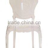Modern Leisure Dining Clear Resin Bella Plastic Chairs thumbnail-1