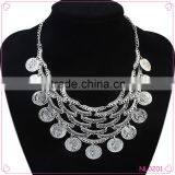 European and American Style Vintage Design Coin Tassel Necklace For Women thumbnail-1