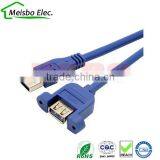 0.5M USB 3.0 Extension Cable With Screw Braket