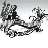 Women's Laser Cut Metal Venetian Pretty Mask thumbnail-2