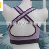 High Quanlity Fashion Stretch Breathable Cheap Simple Wholesale Sport Bra Sexy thumbnail-4