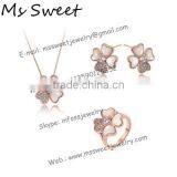 Fashion Newest Design Gold Jewelry Half Set 2015 thumbnail-1