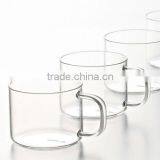 Top Quality Small Glass Cup/Cups/Mugs with Handle on Promotion Guangzhou Factory Supplies