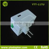 Universal travel adapter with usb 5v 1000mA charger