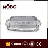 Decorative Stainless Steel Non-slip Serving Tray thumbnail-6