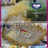 Latest Super Deluxe Italy Sparkling Glitter Shining Jewels Rich Feather Eye Party Mask thumbnail-1