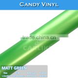 CARLIKE Matt Green Candy Color Vinyl For Car Body Wrapping Foil Design