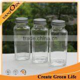 Empty 8oz French Square Party Bottles thumbnail-1
