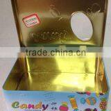 China High Grade Packing Box PC Window Tin Boxes Square Tin Boxes