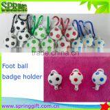 Latest Football Soccer Retractable Badge Holder Key Chain