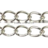 Cheap Jewelry Chain Iron Side Twist Chain Platinum Color(CH-DK0.9-P-LF)