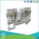 UTL Gray 2 Way Spring Terminal Block Connector 5.0-10mm Spacing As Terminator And Wire Connector For Electronics