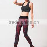2016 Yoga Leggings Women's Fitness Pants Running Tights With Digital Printing Wholesale Clothing thumbnail-6