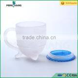 Frosted Glass Cup With Handle for Water thumbnail-5