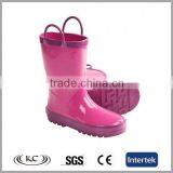 Cheap Sale Online Easy Wear Pure Pink Waterproof Rain Boot thumbnail-1