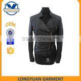 Fashion Material New Style Breathable pu Leather Jacket for Woman thumbnail-1
