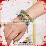 New Design Fashion Leather Braided Bracelet thumbnail-1