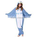 New Cute Big Eye Bird Blue Owl Adult Animal Best Seller Full Body Party Costume thumbnail-1