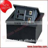 Family/Office Tabletop Smart Plug for Desktop Pop Up Power Socket and 2* RJ45 Plug thumbnail-2