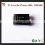 1.0A 600V Fast Recovery SMA DO-214AC Diode US1J