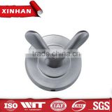 modern style bathroom wall fitting accessories chrome plating metal double robe hook