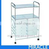 9 PP Plastic White Storage Drawers Cart Organizer